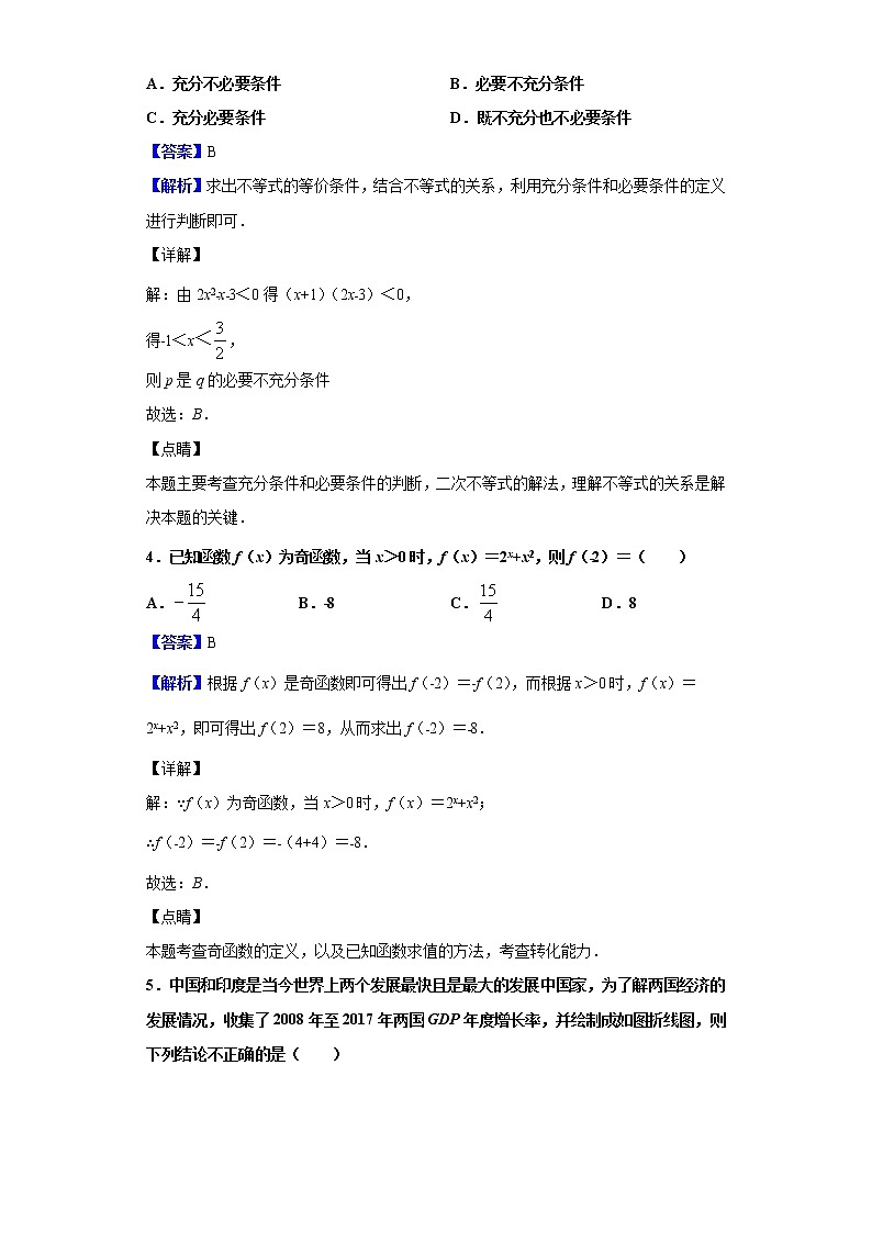 2019届江西省、广东省百校联考高三12月教学质量检测考试数学(文)试题(解析版)02