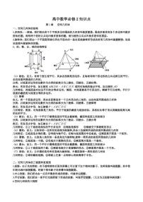 高中数学必修2知识点清单