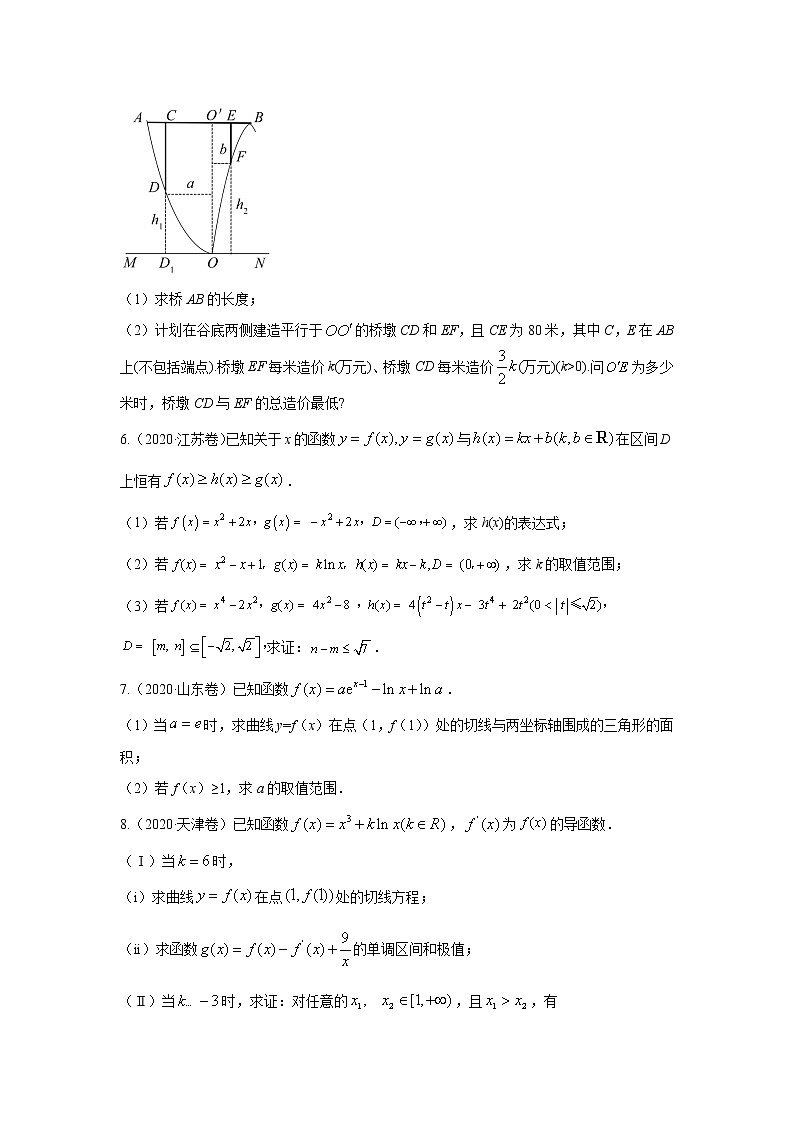 五年高考(2016-2020)高考数学(理)真题分项详解——专题19 函数与导数综合02