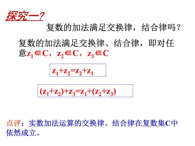 人教版高中数学选修2-2 (2)3.2.1复数的加减运算及其几何意义 课件05