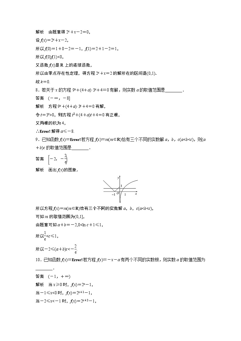 2022高考数学一轮复习 第二章 强化训练2 函数与方程中的综合问题03