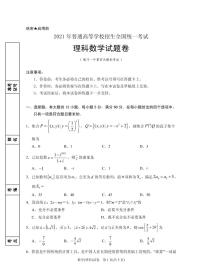 2021届宁夏银川一中高三下学期第四次模拟考试数学理试题 PDF版