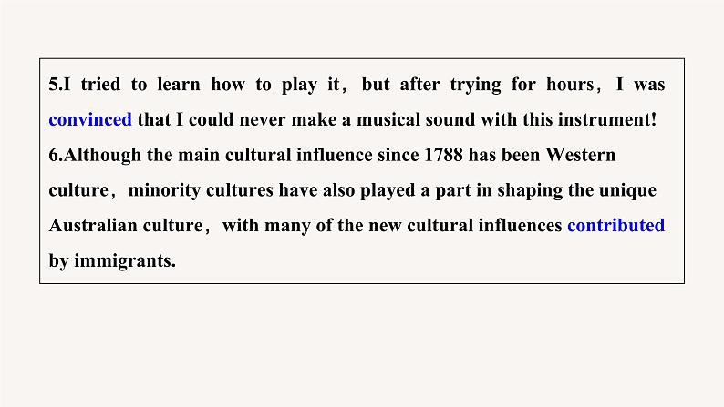 高中英语人教版(2019)高二选择性必修第四册 Unit 2 Period Three Grammar—Review of past participles 课件04