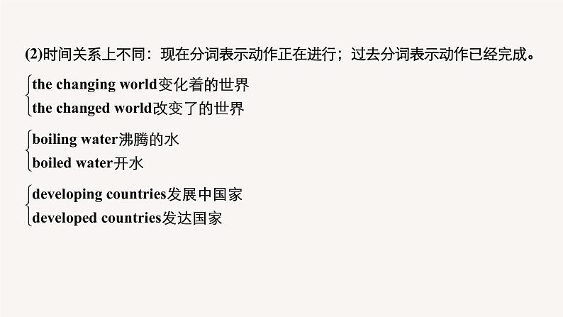 高中英语人教版(2019)高二选择性必修第四册 Unit 2 Period Three Grammar—Review of past participles 课件08