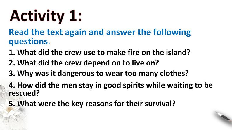 Unit 4 Adversity and courage Period 5 Reading for writing 课件 -【新教材精创】2020-2021学年高中英语新教材同步备课(人教版选择性必修第三册)第4页