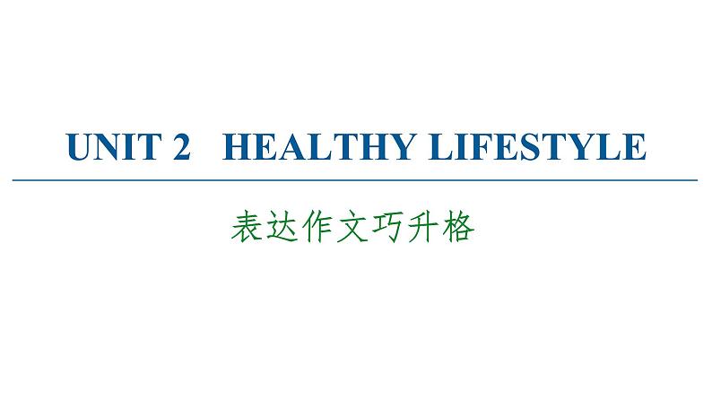 2020-2021学年高二同步新教材人教版(2019)选择性必修第三册UNIT 2 表达作文巧升格 课件(双击可编辑)第1页