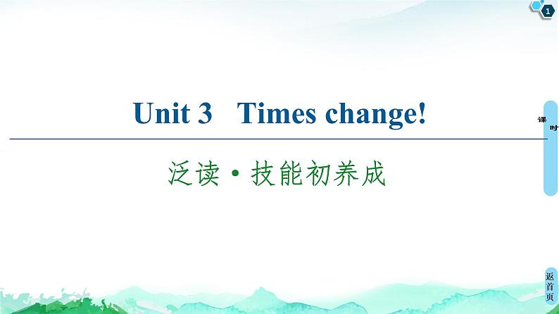 高中英语外研版 (2019) 选择性必修第二册 20-21 Unit 3 泛读·技能初养成课件PPT第1页