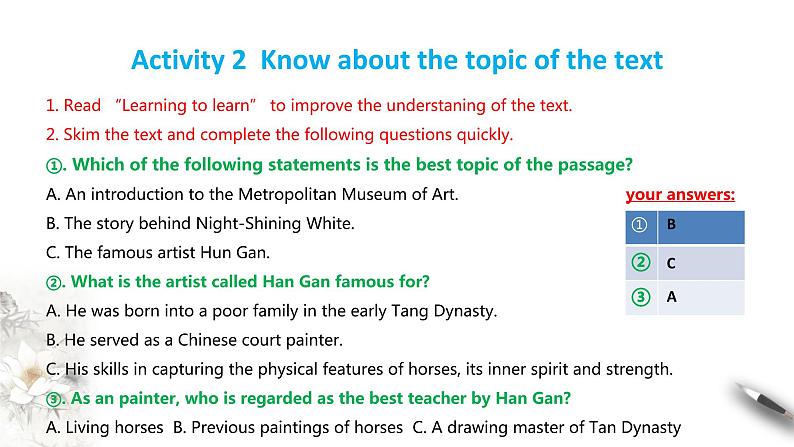 4.3 Developing ideas 课件(1)(共19张PPT)第5页