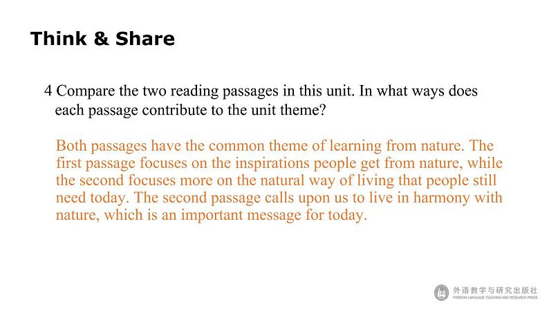 Unit5 Learning from nature Developing ideas 课件-【新教材】外研版(2019)高中英语选择性必修第三册第8页