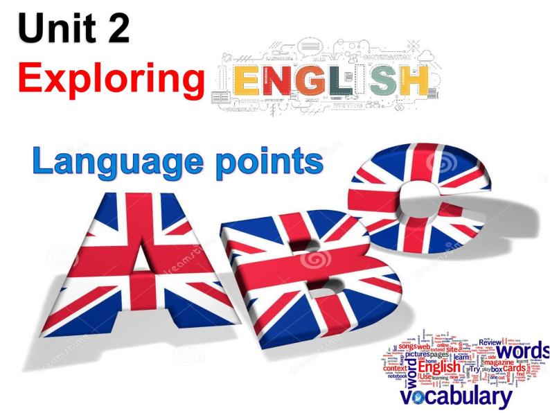 外研版（2019） 必修第一册 Unit 2 Exploring English Language points(共8张PPT)01