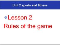 北师大版 (2019)必修 第一册Lesson 2 Rules of the Game教学ppt课件