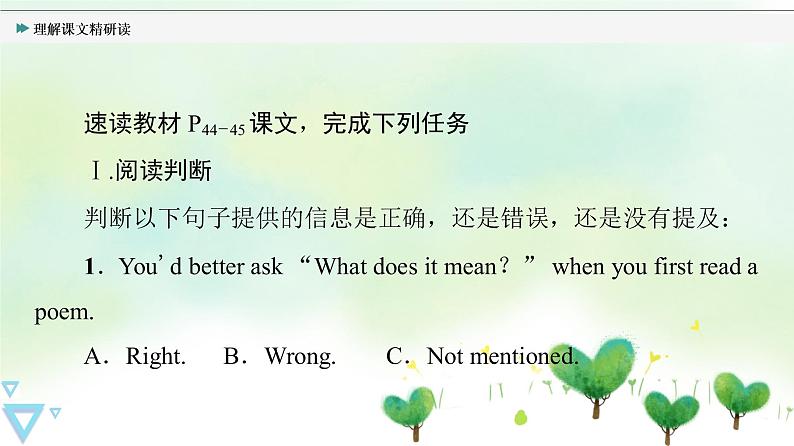 牛津译林版(2019)高中英语 选择性必修第一册 Unit 4 Exploring poetry(课件+学案+课时作业)(共19份)02