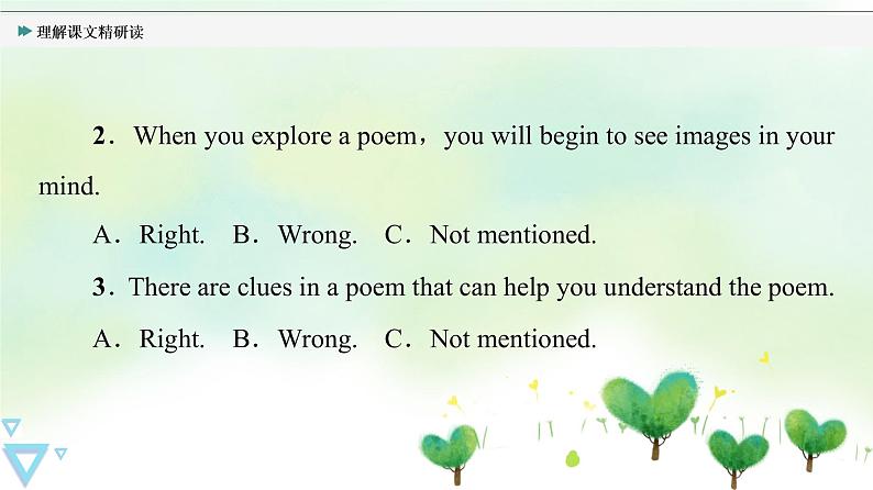 牛津译林版(2019)高中英语 选择性必修第一册 Unit 4 Exploring poetry(课件+学案+课时作业)(共19份)03