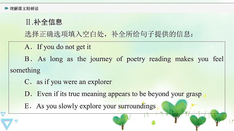牛津译林版(2019)高中英语 选择性必修第一册 Unit 4 Exploring poetry(课件+学案+课时作业)(共19份)05