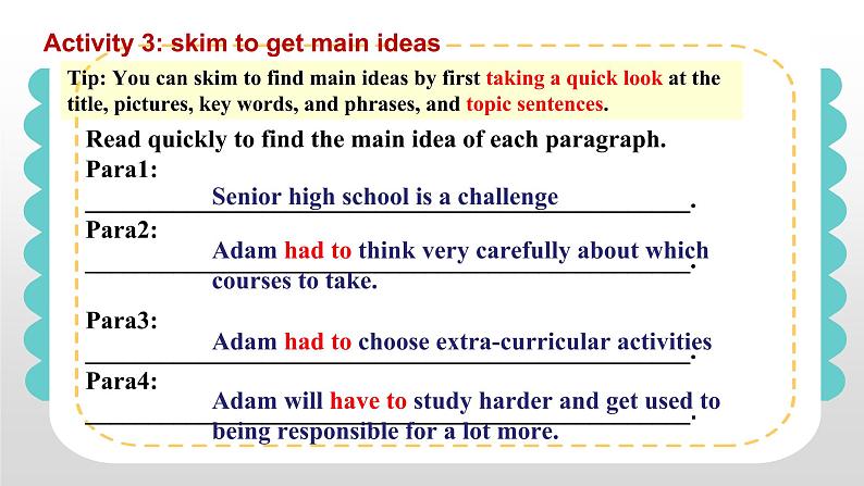 Unit 1 Teenager Life Reading and Thinking【新教材】人教版(2019)必修第一册(课件+学案)04
