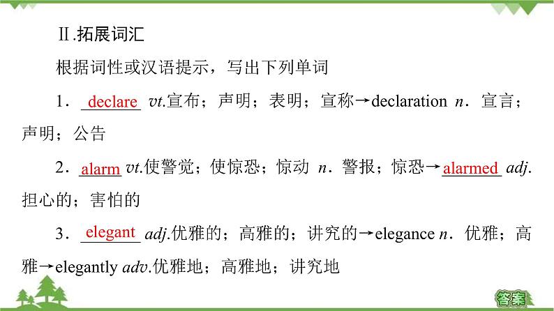 2021-2022学年高中人教版英语选修7课件:Unit2+SectionⅡ Learning+about+Language06