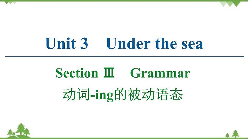 2021-2022学年高中人教版英语选修7课件:Unit3+SectionⅢ Grammar01