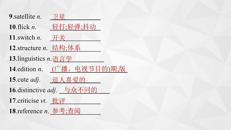 2022届高中英语外研版一轮复习 必修5 Module 1 British and American English 精品课件第5页