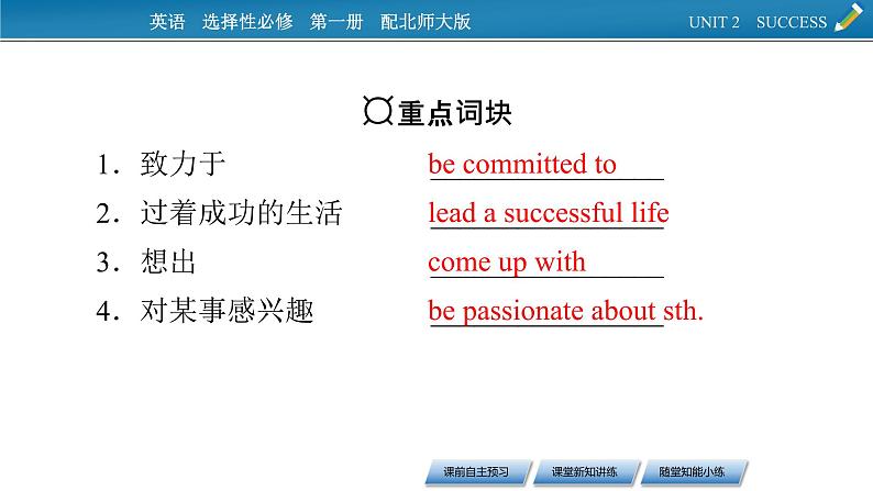 2020-2021学年高一英语北师大版(新版)选择性必修第一册Unit2 Success Period1 Topic Talk课件第5页