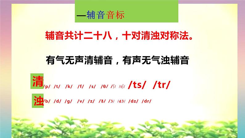 专题02 国际音标之辅音-2021-2022学年课件PPT第1页