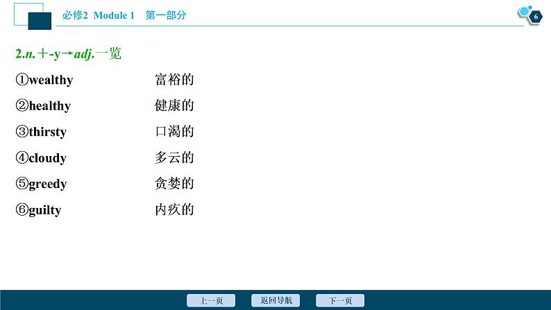 2022版高考英语(外研版)一轮复习课件:必修2 1 Module 1 Our Body and Healthy Habits07