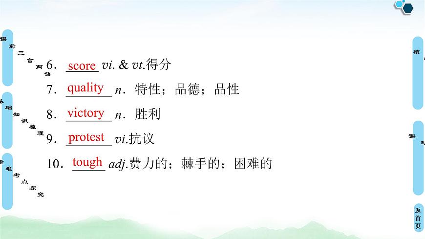 2022版高考英語(外研版)一輪復習課件:必修5 Module 5 The Great Sports Personality第7頁