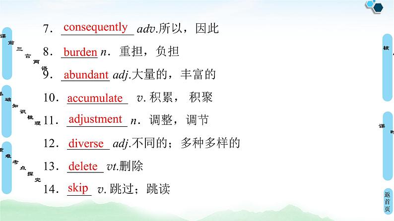 2022版新高考英语(北师大版)一轮复习课件:选修8 Unit 24 Society第7页