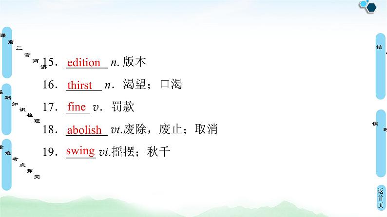 2022版新高考英语(北师大版)一轮复习课件:选修8 Unit 24 Society第8页