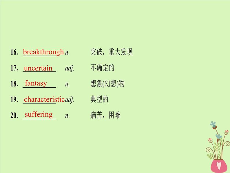 2022版高三英语一轮复习课件: 第1部分 基础知识解读 Unit 16 Stories课件 北师大版选修6第6页