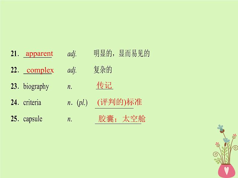 2022版高三英语一轮复习课件: 第1部分 基础知识解读 Unit 16 Stories课件 北师大版选修6第7页