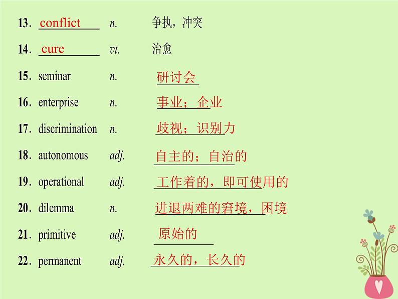 2022版高三英语一轮复习课件: 第1部分 基础知识解读 Unit 20 New Frontiers课件 北师大版选修7第5页