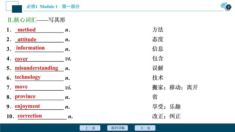 2022版高考英语(外研版)一轮复习课件:必修1 1 Module 1 My First Day at Senior High第4页