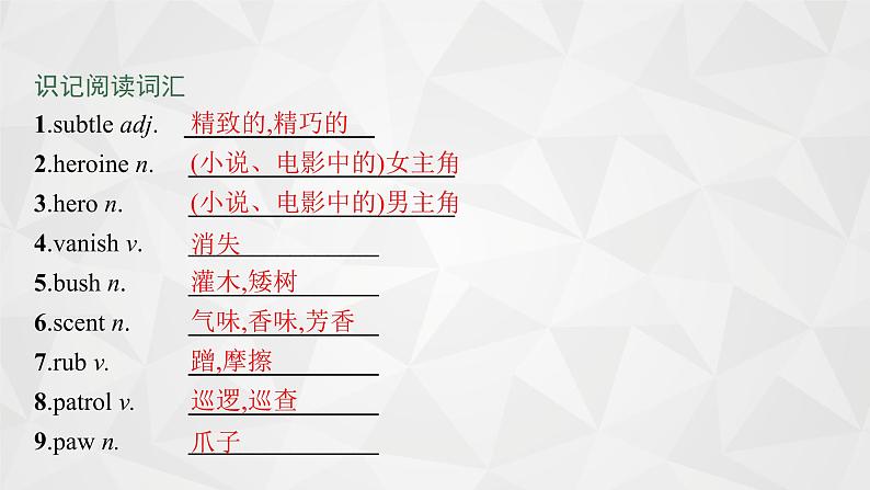 (新高考)2022届高中英语外研版一轮复习 选修6 必备预习案 Module 2 Fantasy Literature 精品课件第6页