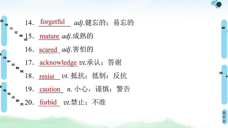 2022版新高考英语(北师大版)一轮复习课件:选修6 Unit 17 Laughter第8页