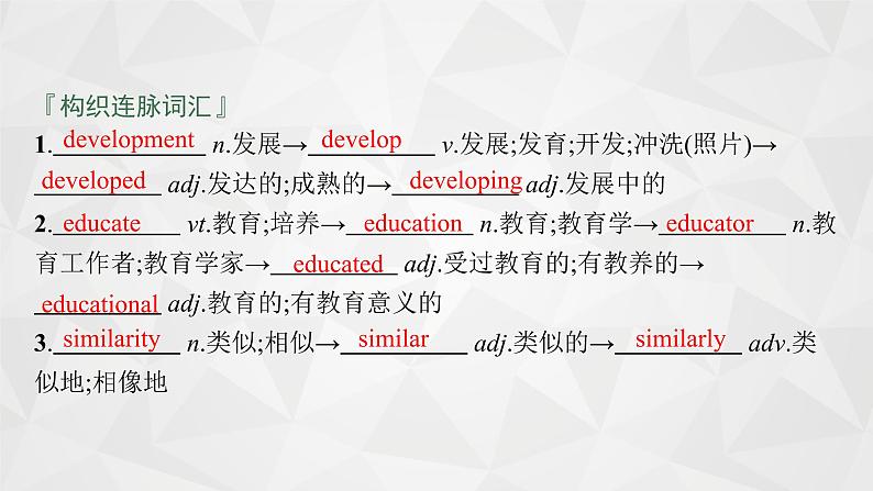 (新高考)2022届高中英语外研版一轮复习 必修3 必备预习案 Module 2 Developing and Developed Countries 精品课件05