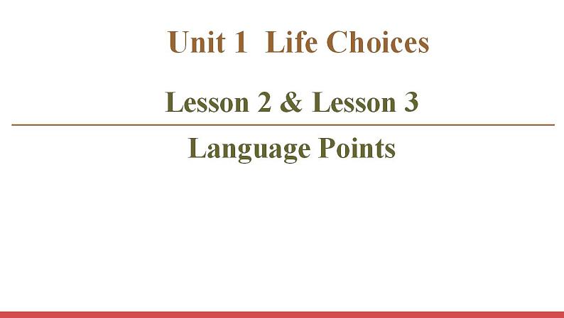 北师大版(2019版)高中英语必修一 课件 Unit 1 Lesson 2&301