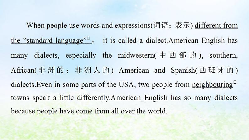 人教版高中英语必修1 Unit 2 English around the world SectionⅣ Using Language 课件06