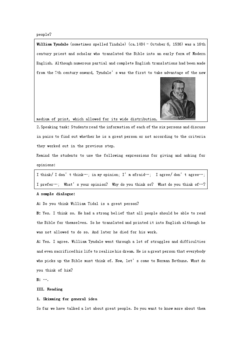 湖南省师范大学附属中学高中英语 Unit5 Nelson Mandela-a modern hero 新人教版必修1教案03