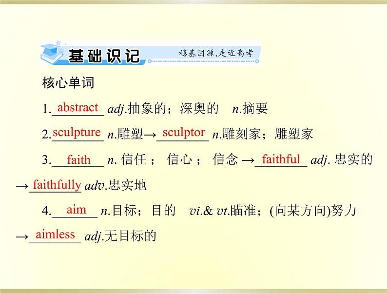 高考英语总复习选修6Unit1Art课件02