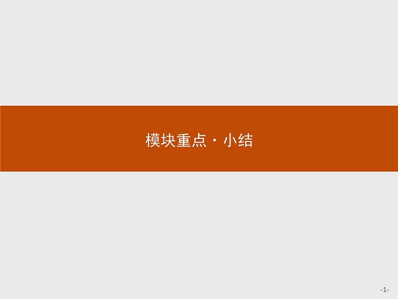 高一英语外研版必修3课件:模块重点小结1课件第1页