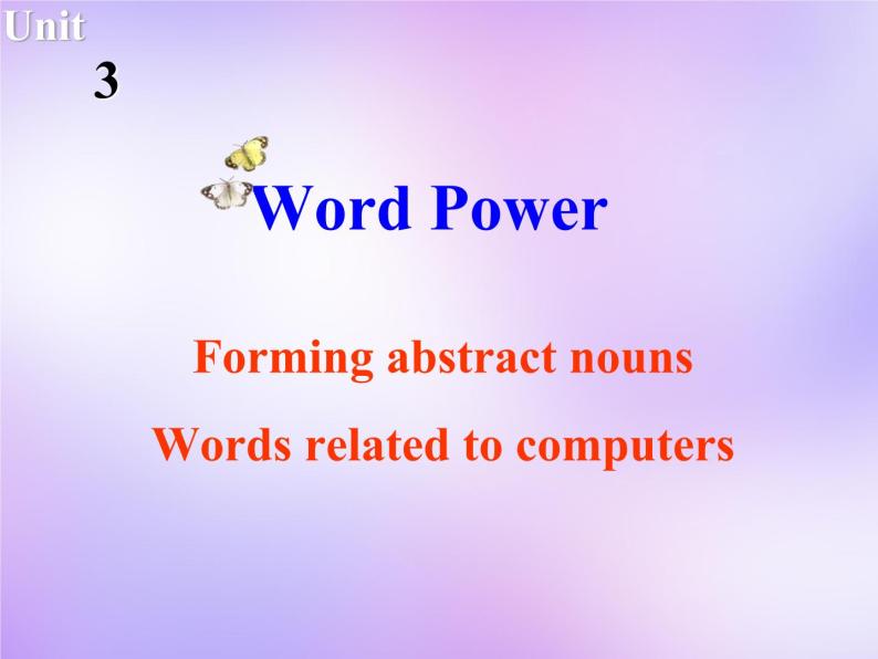 牛津译林版高中英语必修4 Unit3 Tomorrow's world Word Power课件 牛津译林版01