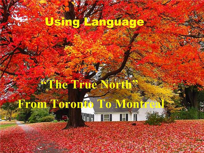 人教版高中英语必修三 unit 5 Canada – “The True North” using languge 课件(共17张PPT)01