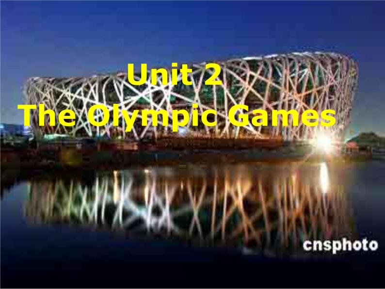 人教版高中英语必修二课件Unit 2 ：The olympic games（共35张ppt）01