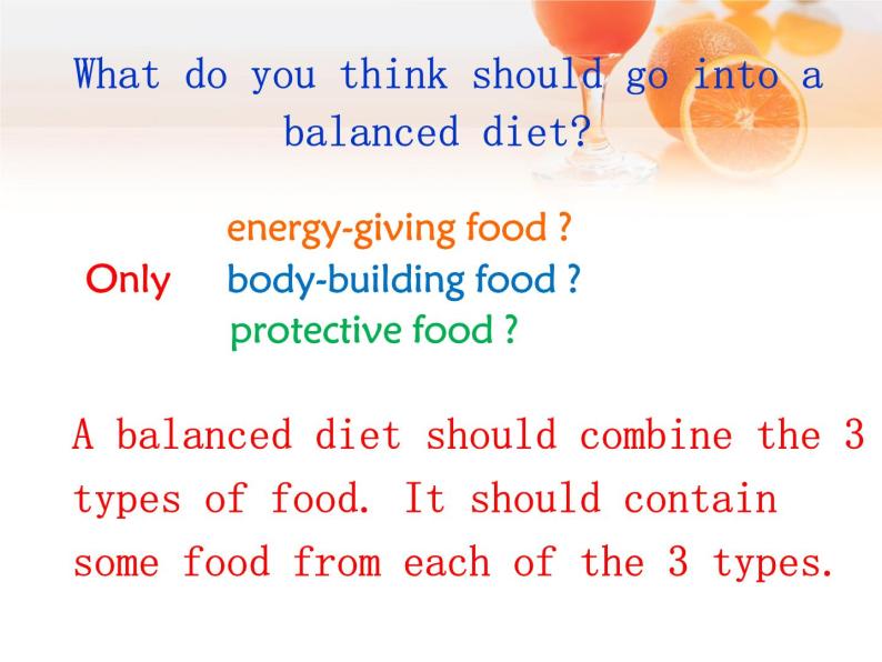 人教版高中英语必修3课件  Unit2  Healthy  eating03