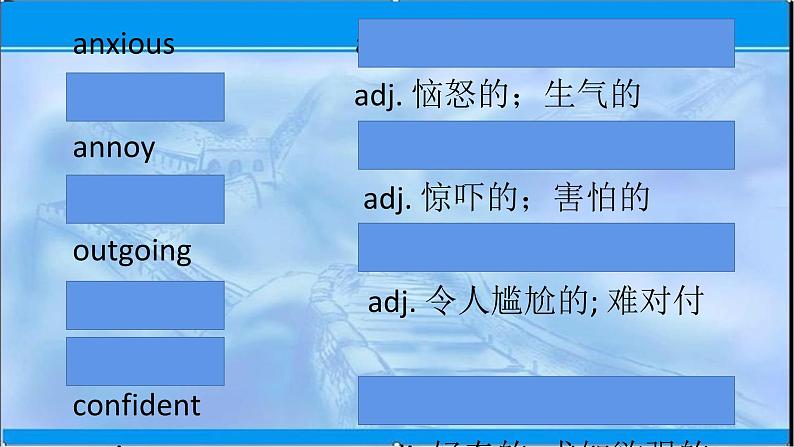 2020-2021学年 高中英语新人教版必修一:Welcome unit 复习 building up your vocabulary 课件02