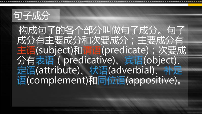 高考英语语法之句子成分 课件（共26张PPT）04