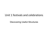 高中英语Unit 1 Festivals and Celebrations背景图ppt课件