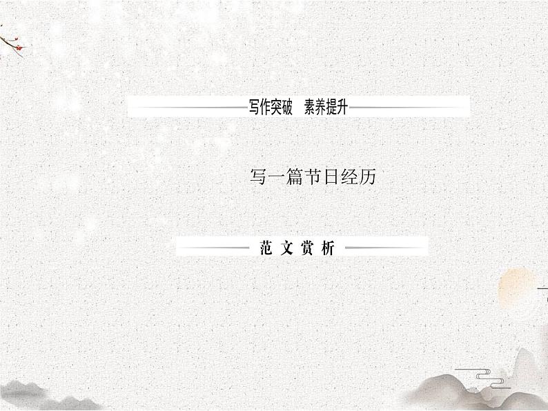 2020-2021学年高中英语 新人教版必修第三册 Unit 1 festivals and celebrations Reading for Writing课件(13张)第2页