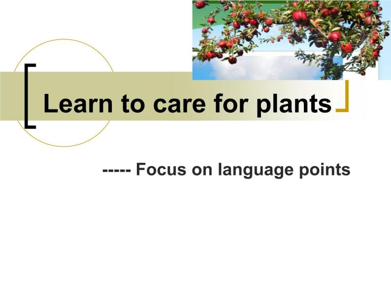 2020-2021学年牛津上海版高中一年级第二学期Unit 3 Plants Focus on language points课件01