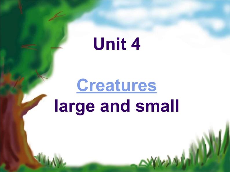 2020-2021学年牛津上海版高中一年级第二学期Unit 4 Creatures large and small reading课件  (1)01